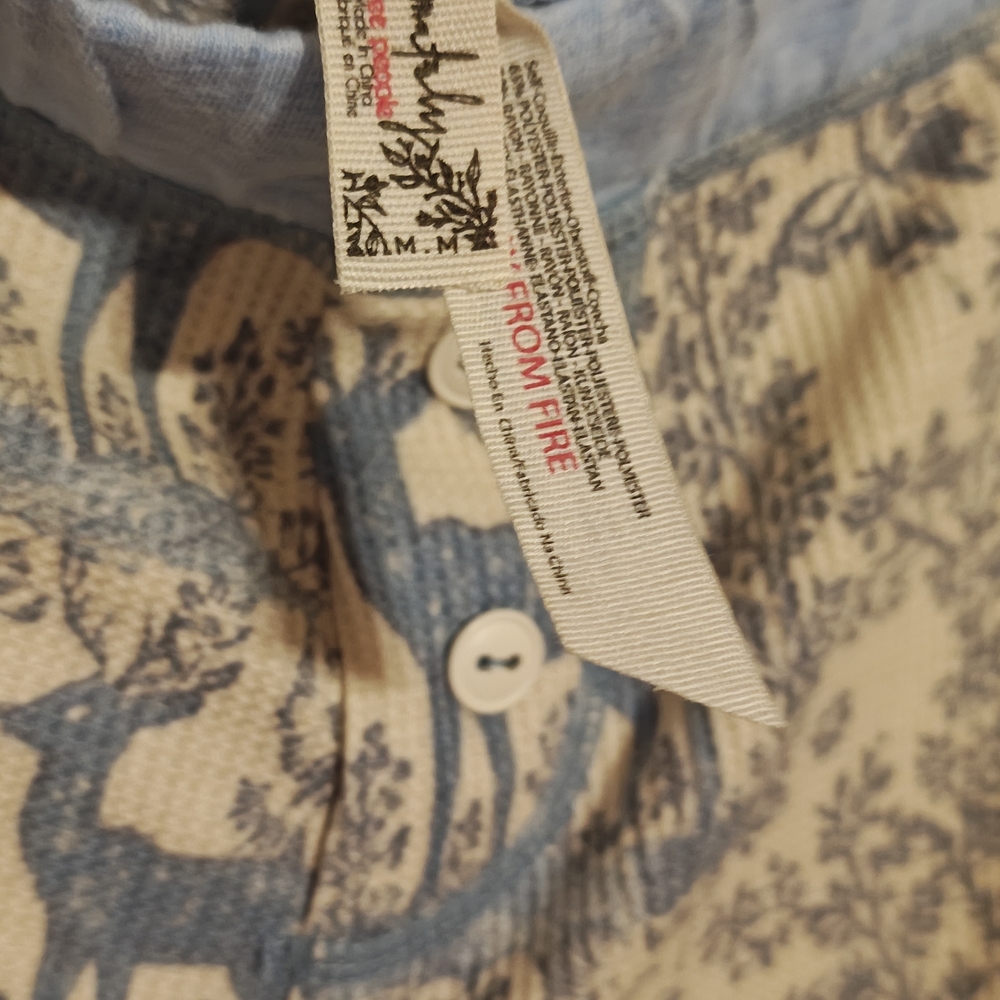 NWOT FREE PEOPLE Snow Chill Evening Thermal Pajama Pants Only Sz M - Picture 9 of 10
